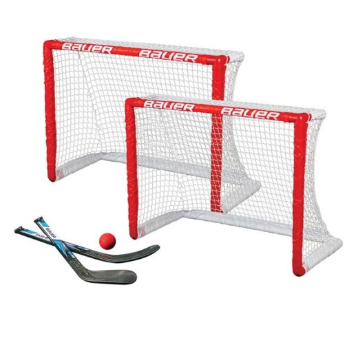 Bauer Knee Hockey Goal 2er Set (incl. 2 Sticks and Ball)
