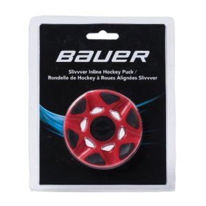 Bauer RH SlivVver Puck - red
