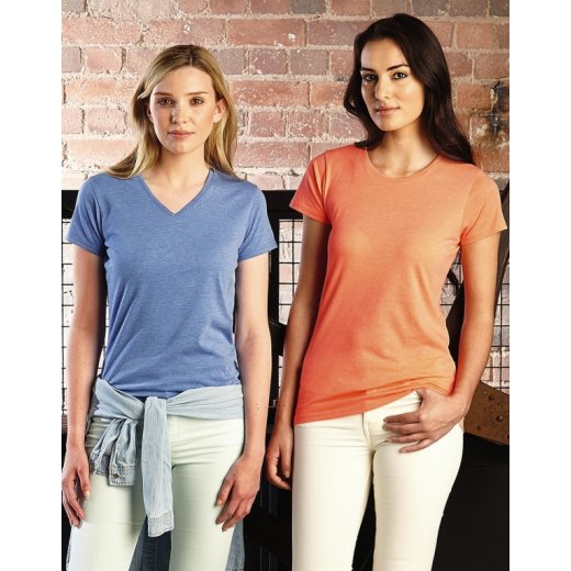 Russell Frauen HD V-Neck Tee Sublimations T-Shirt TOP DEAL