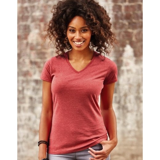 Russell Frauen HD V-Neck Tee Sublimations T-Shirt TOP DEAL