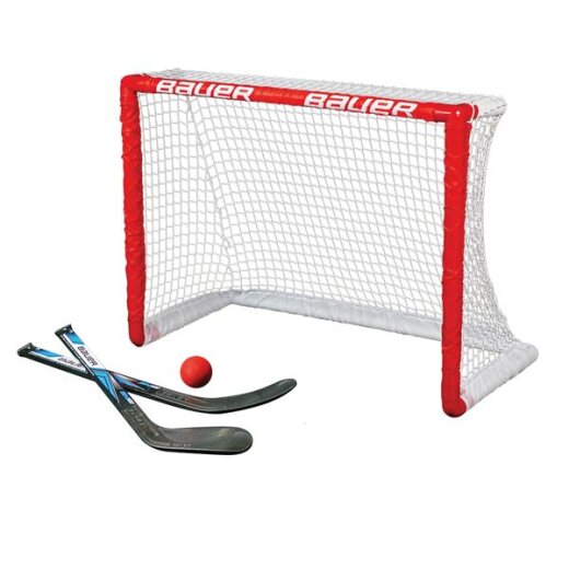 Bauer Knee Hockey Pro Goal Set (incl. 2 Sticks and Ball)