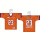 Frankfurt UNIVERSE mini jersey 2019 with number 12 orange