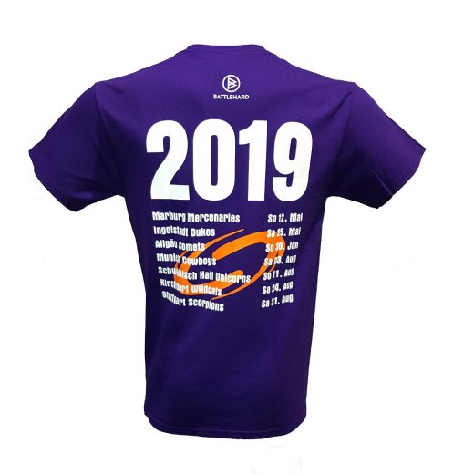 Frankfurt UNIVERSE T-Shirt purple Tour 2019 L