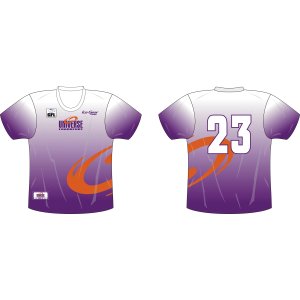 Frankfurt UNIVERSE Fan-Shirt with swirl with number 12