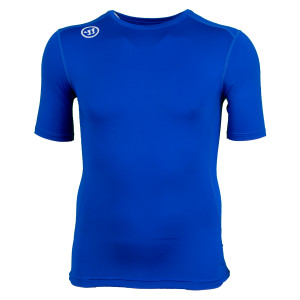Warrior Compression Kurzarm Shirt Senior blau M