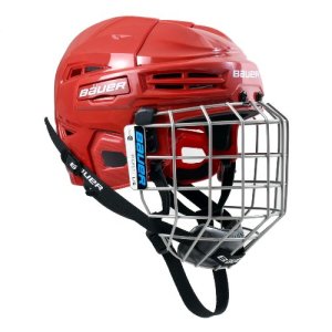 Bauer IMS 5.0 Helmet with Facemask Senior red M