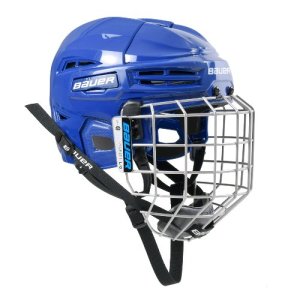BAUER IMS 5.0 Helm mit Gitter Senior royal blau S