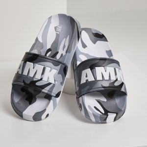 AMK Camo Slides Senior black-white EU 40