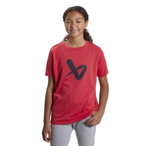 BAUER T-Shirt Rundkragen mit Logo rot Junior