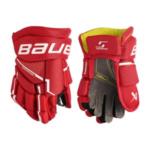 Bauer Supreme Mach Gloves Junior red 9&quot;