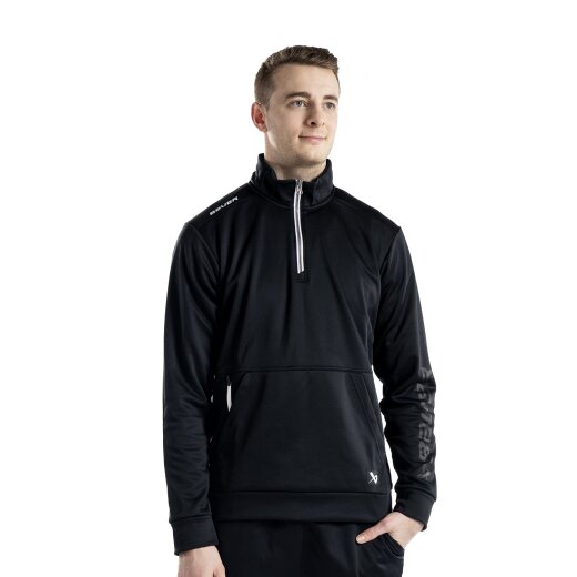 BAUER 1/2 Fleece Team Junior schwarz