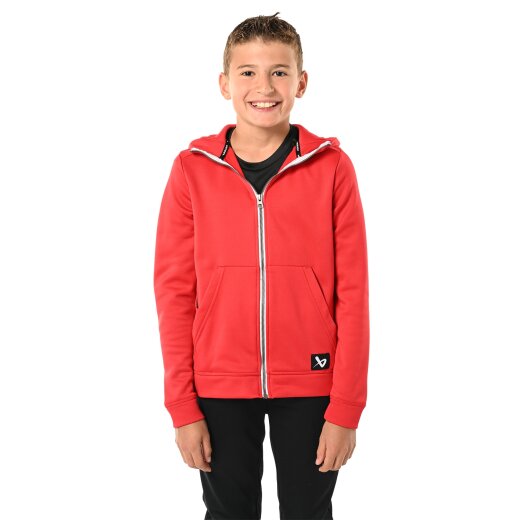 BAUER Fleece Zip Hoody Junior rot