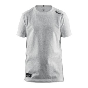 CRAFT Community Mix Kurzarm T-Shirt Junior Gray Melange 134/140