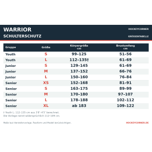 WARRIOR RISE Schulterschutz Bambini