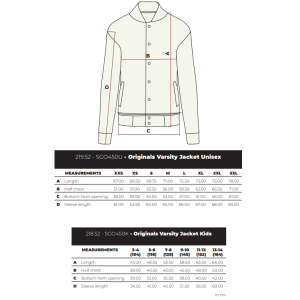 39 Gang Originals Varsity Jacket Kid black/grey