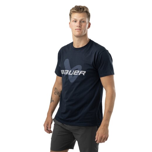 BAUER Core Lockup T-Shirt - navy - Senior