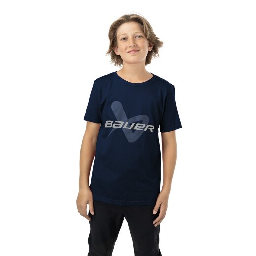 BAUER Core Lockup T-Shirt - navy - Junior