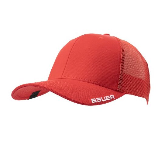 BAUER Team Mesh Snapback Cap - rot - Senior