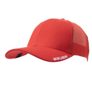 BAUER Team Mesh Snapback Cap - rot - Senior