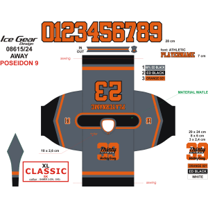 39 Gang Hockey Goalie Jersey AWAY