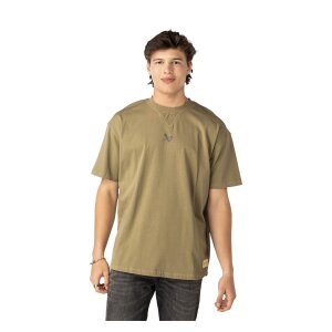 BAUER Boxy T-Shirt - topograpy - Senior Moss