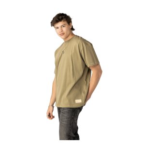 BAUER Boxy T-Shirt - topograpy - Senior Moss