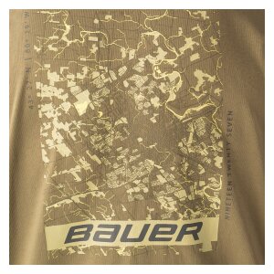 BAUER Boxy T-Shirt - topograpy - Senior Moss