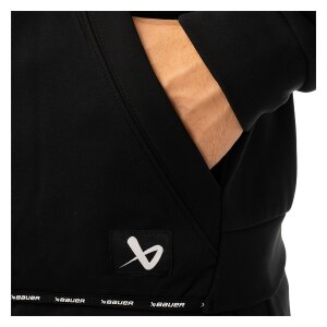 BAUER Fleece Zip Hoodie Team Senior Black