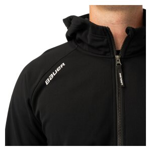 BAUER Fleece Zip Hoodie Team Senior Black