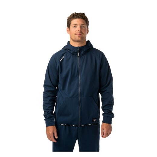BAUER Fleece Zip Hoodie Team Senior navy