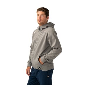 BAUER Fleece Zip Hoodie Team Senior grau