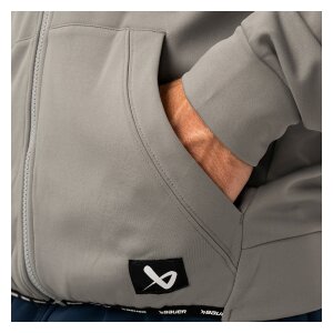 BAUER Fleece Zip Hoodie Team Senior grey