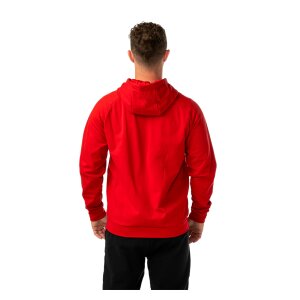 BAUER Fleece Zip Hoodie Team Senior rot