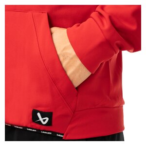 BAUER Fleece Zip Hoodie Team Senior rot