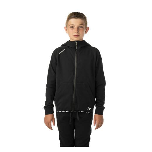 BAUER Fleece Zip Hoodie Team Junior schwarz
