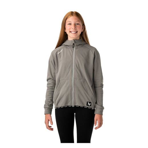 BAUER Fleece Zip Hoodie Team Junior grau