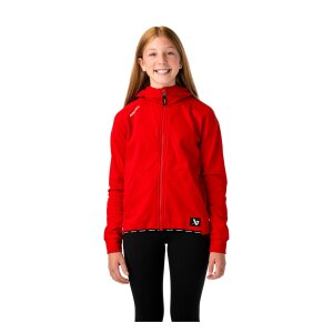 BAUER Fleece Zip Hoodie Team Junior rot