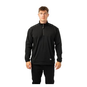 BAUER 1/2 Zip Fleece Team Senior schwarz