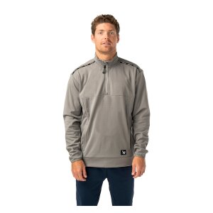 BAUER 1/2 Zip Fleece Team Senior grau