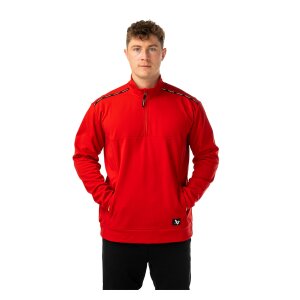 BAUER 1/2 Zip Fleece Team Senior rot