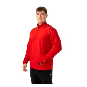 BAUER 1/2 Zip Fleece Team Senior rot
